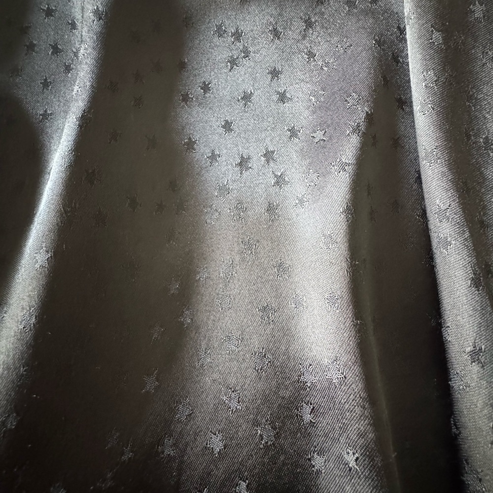 Free People Black Satin Skirt with Stars. - Picture 12 of 13